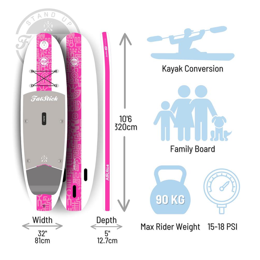 FatStick Airstick All-Around iSUP & Seat 10' 6